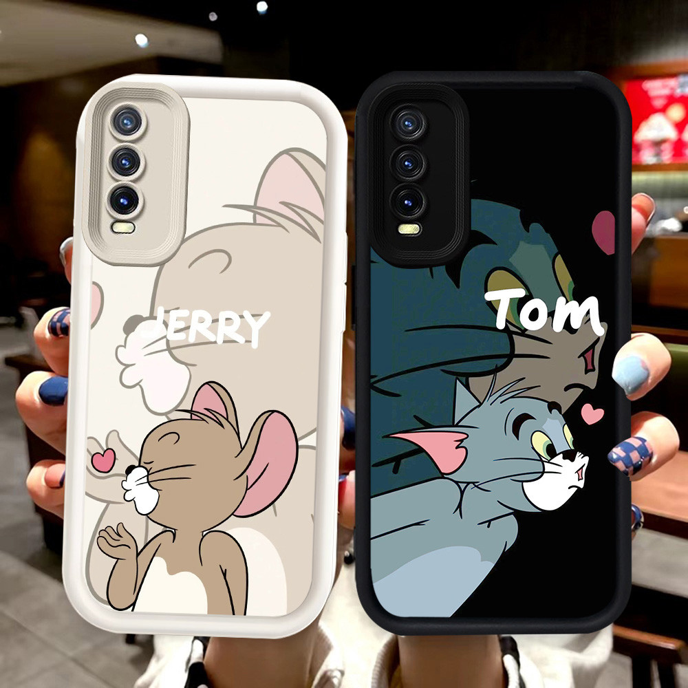 N83 Love Couple Silikon hitam putih Casing untuk Samsung A50s A50 A30 A30s Case