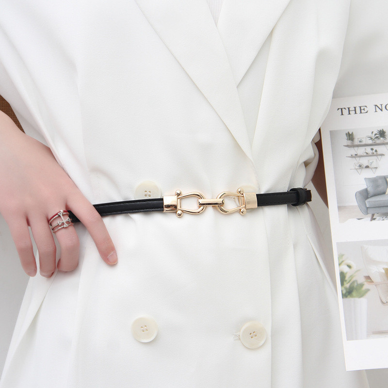 Cincin tipis dekorasi wanita, pakaian, baju, gaun, versatili, penyesuaian untuk sabuk kecil wanita