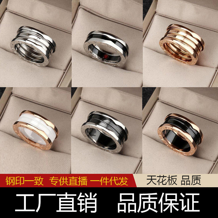 CinCin Amal Merah Kecil Berkualitas Tinggi untuk Pria Wanita, Keramik Hitam dan Putih, Pegas Emas Ma