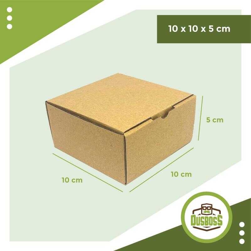 

Kardus karton uk.10x10x5 cm --Die Cut dan easy usage--