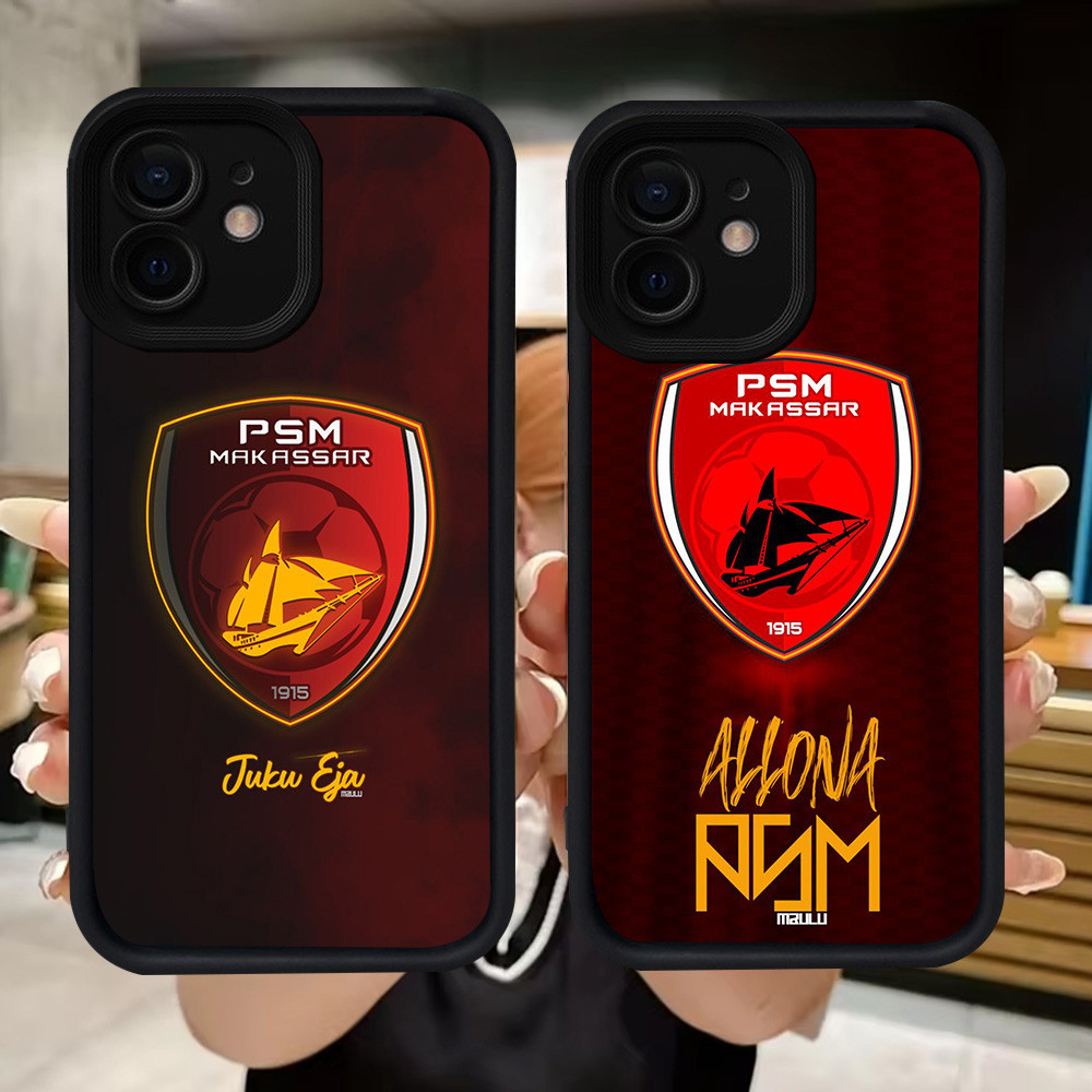 Q112 PSM Makassar lembut Casing untuk iPhone XS X 12 XR 11 Mini 15 Pro Max