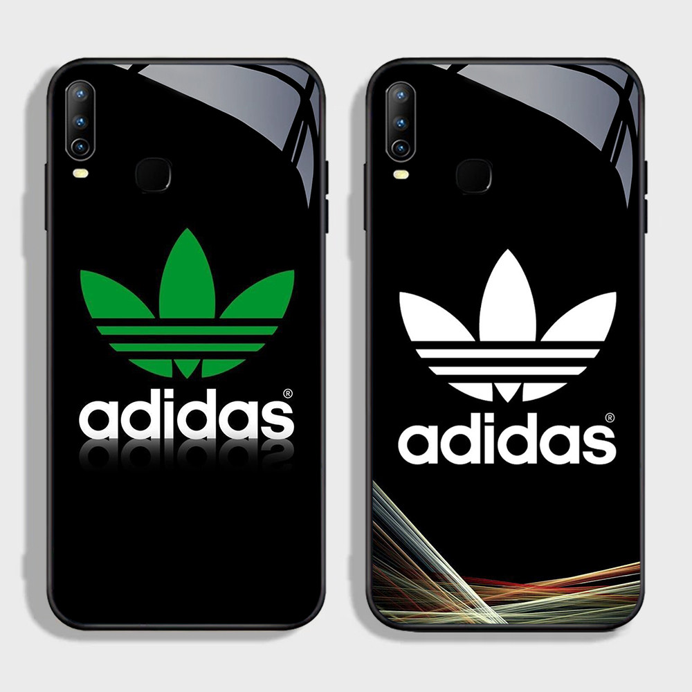 YA-2 adidas HD Softcase Kaca Glossy untuk VIVO Y17 Y95 Y15 Y85 Y12 Y11 V9 Y89 Y91C Y93 X23 Y19 Y91