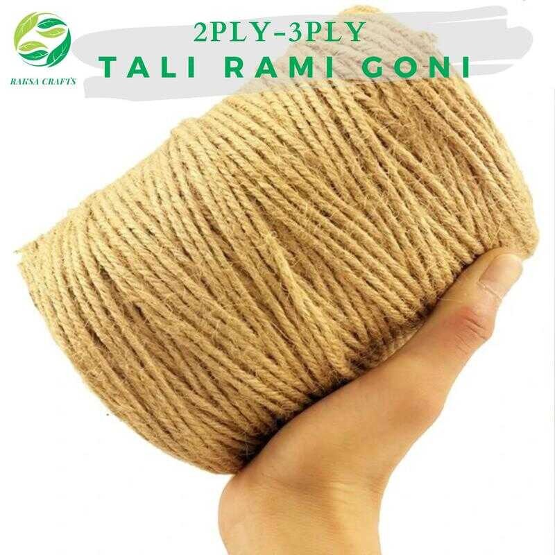 

Rami Goni 2 PLY/ 3 PLY (+/- 50-100 meter) Tali Jerami Undangan Souvenir Hampers Foto Polaroid Hiasan Kerinan DIY