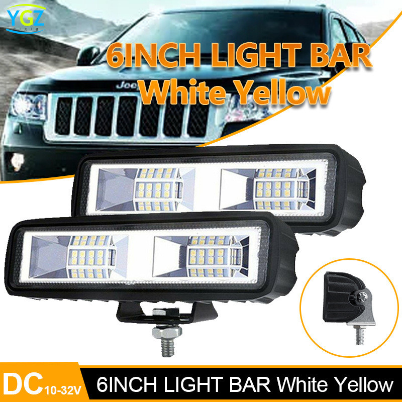 Lampu LED Outdoor Malam Hari Offroad  LED mobil panjang cerah satu baris 48W16 pekerjaan bead bantua