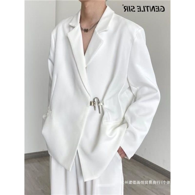 Setelan Jas Pria  Jaket pakaian biasa untuk pria di semi dan musim panas, dengan perasaan desain nic