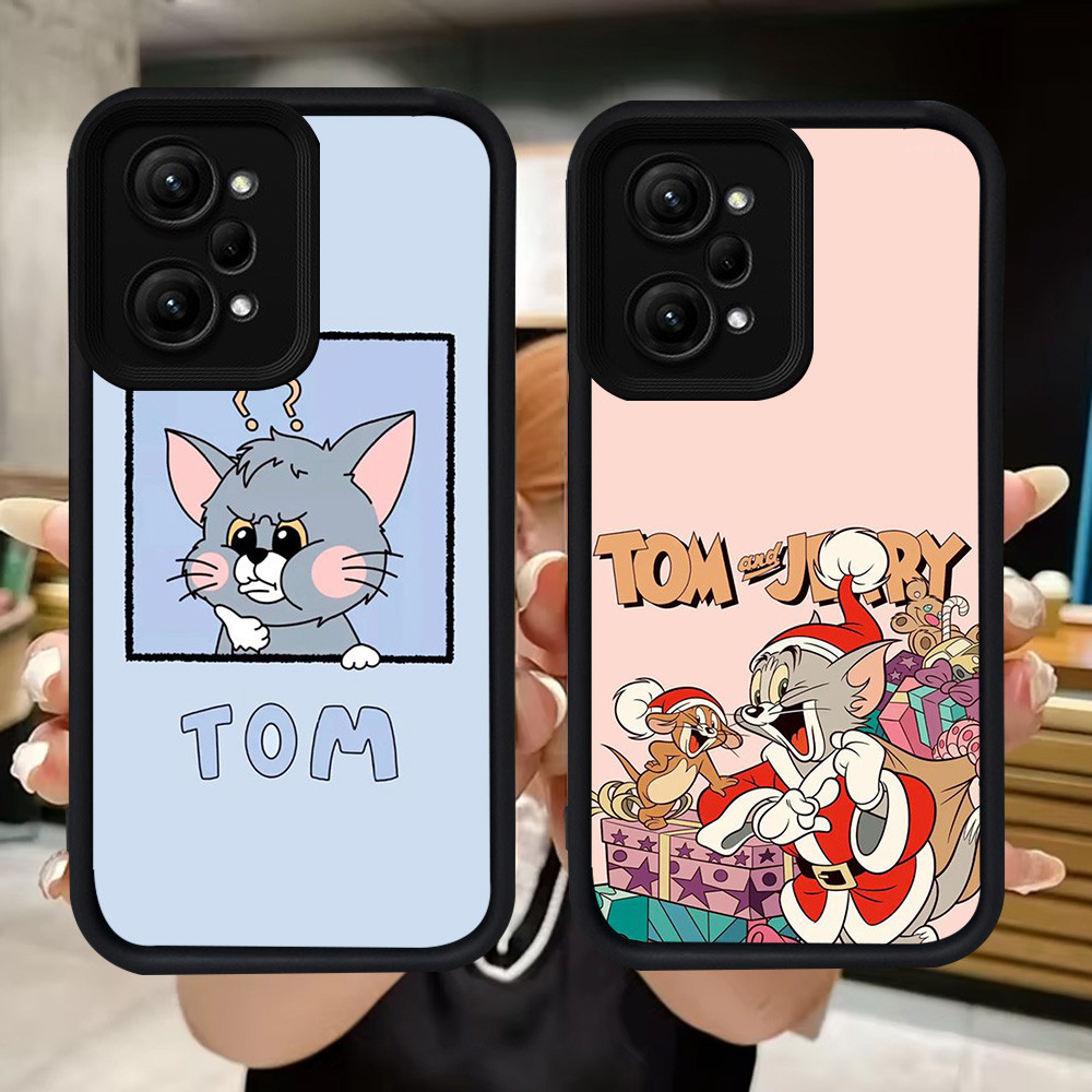 Q124 Mouse Cats lembut Casing untuk Xiaomi Redmi POCO X5 F6 F5 Note 12 14T 14 Pro 5G
