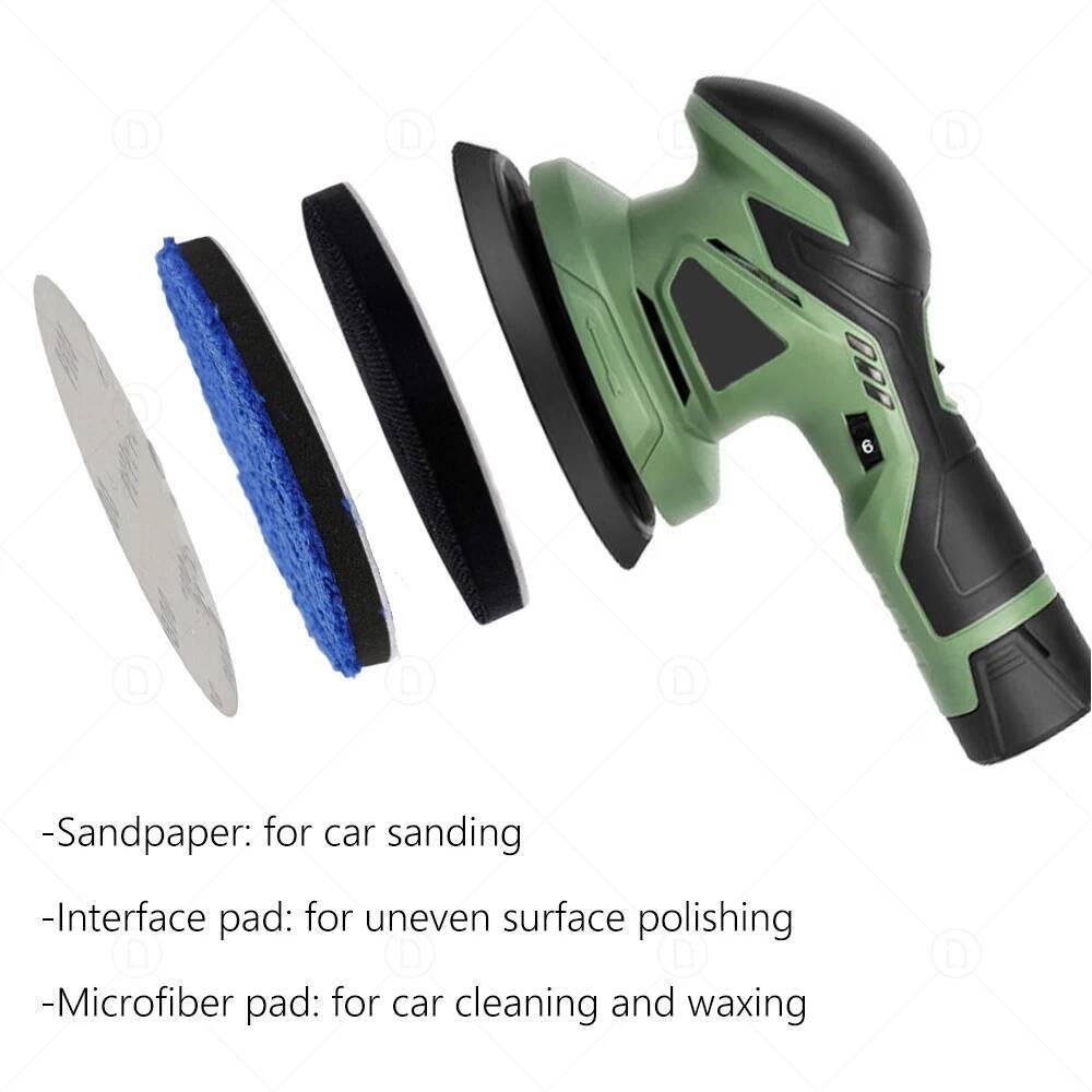 Kertas Pasir Bulat, Cakram Pengamplasan, Kertas Pasir untuk Penggiling, Poles Mobil, Pengamplasan, B