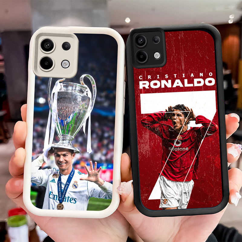 Shockproof Casing untuk Infinix 7 GT 20 Tecno POP 7 Spark GO ITEL A80 P65 Pro WF11 Cristiano Ronaldo