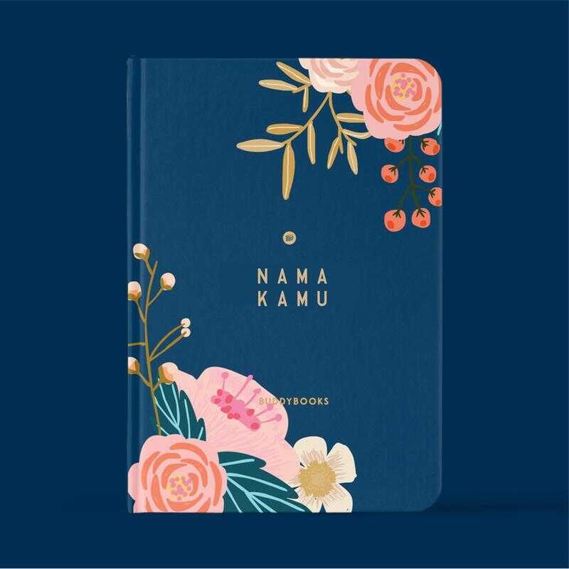 

Notebook Buddybooks Custom Buku Jurnal Floral Planner FRAME 20