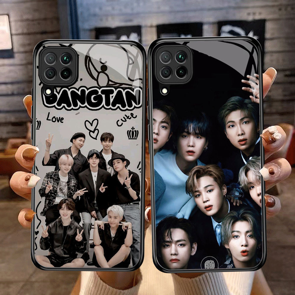 DF-24 BTS Boy TPU HD Glass Casing untuk Samsung A12 M32 M12 A22 5G