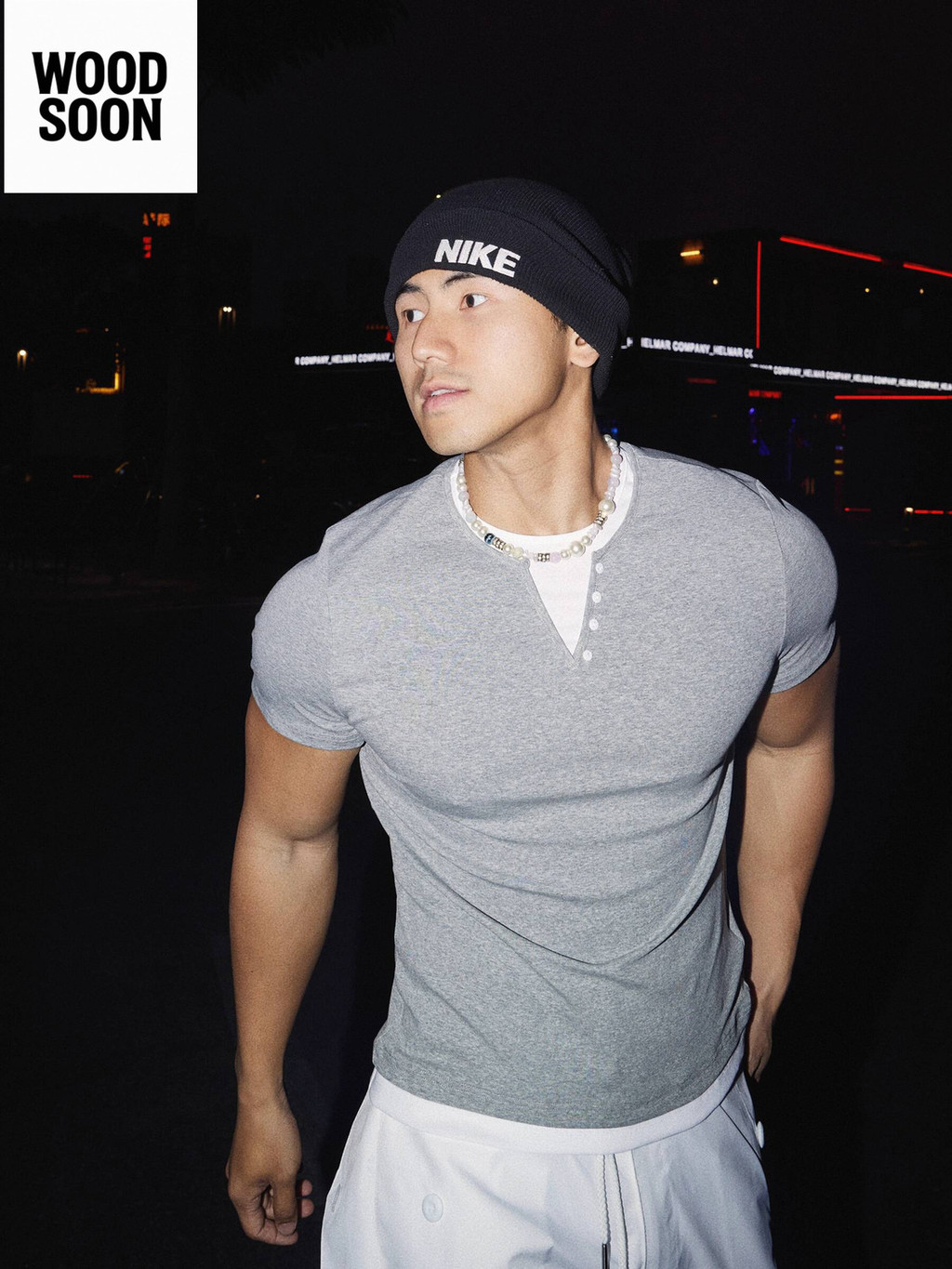 PAPASLILMONSTER Gaya Uang Lama Amerika Lengan Pendek Dua Potong Palsu Kaos Dasar Sederhana Mewah