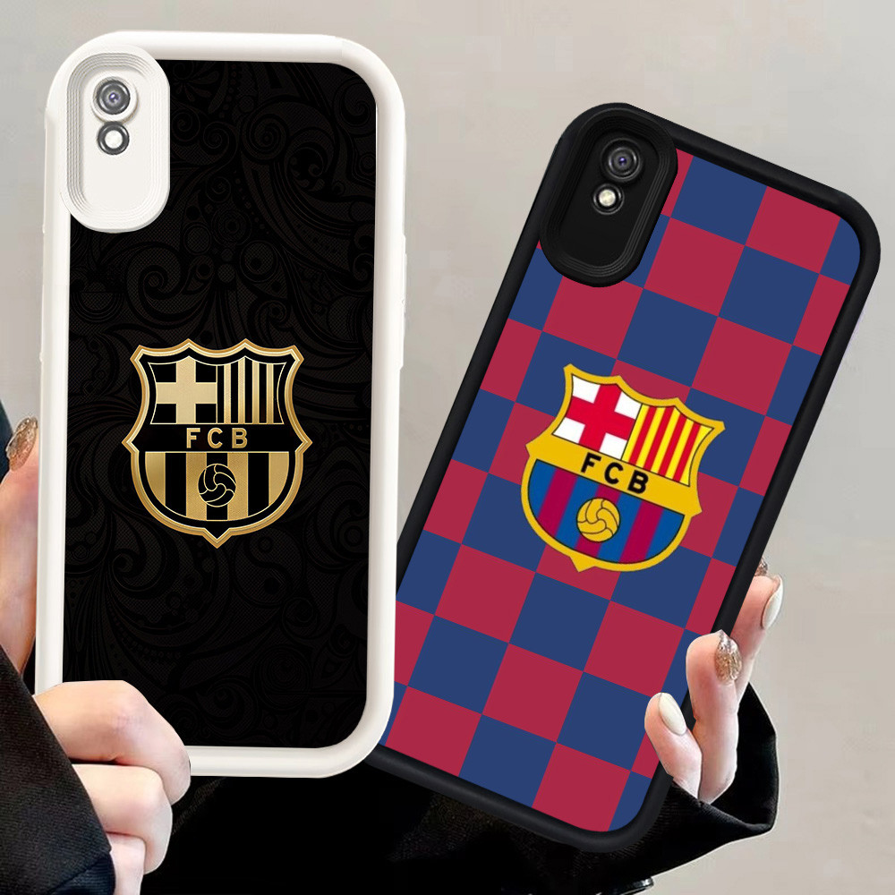 N133 FC Barcelona Silikon hitam putih Casing untuk Xiaomi Redmi 6A A1 Note 7 A2 9A 9T POCO M3 M4 Pro