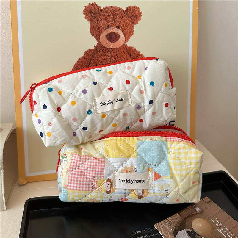 

Kotak Pensil Kotak Pensil Kartun Polka Dot Lucu Bernilai Tinggi Siswa Sekolah Dasar dan Menengah Korea, Alat Tulis Kapasitas Besar, Import