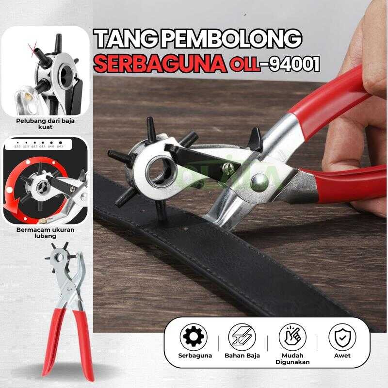 

【COD】Tang Pembolong Gesper / Sabuk Kulit Punch Plier Serbaguna Pelubang OLL-94001