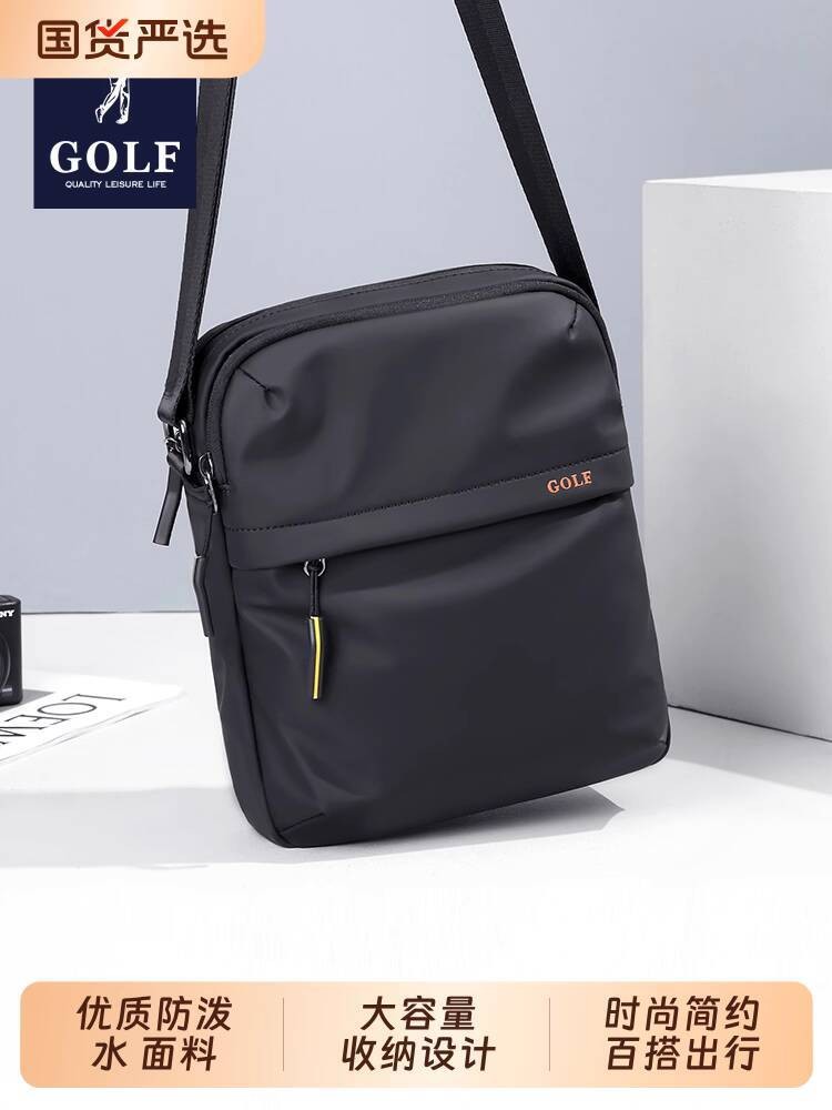 Selempang Kasual GOLF Kanvas Ransel Kecil Baru Olahraga Kapasitas Besar Tas Bahu Pria 2025 Fungsiona