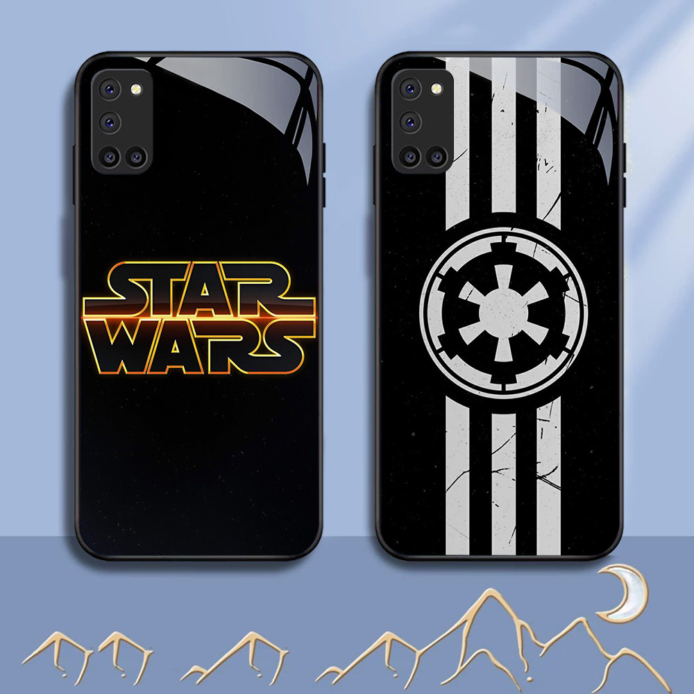 NC-77 S-STARWARS Kaca Glass Case Untuk OPPO A92 A72 A94 A52 F19 Reno 5 5F Lite Pro