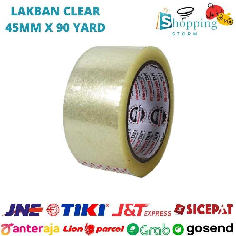 

Lakban Bening Putih Tape Clear 2 inci 45mm x 90 Yard