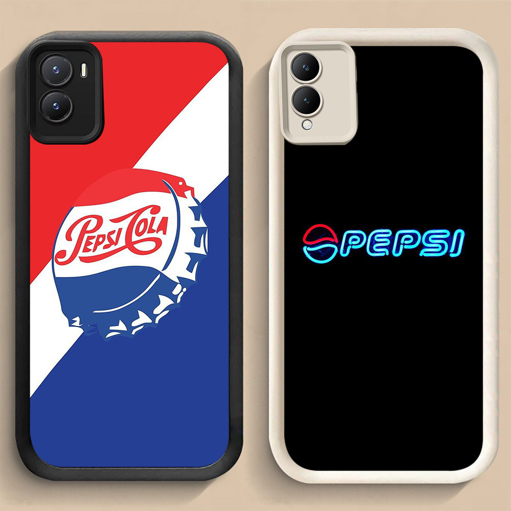 LF-42 Pepsi Cola Art Shockproof Casing untuk VIVO Y16 Y35 Z9 Y02S Y56 IQOO Y28 Y17S Z9X