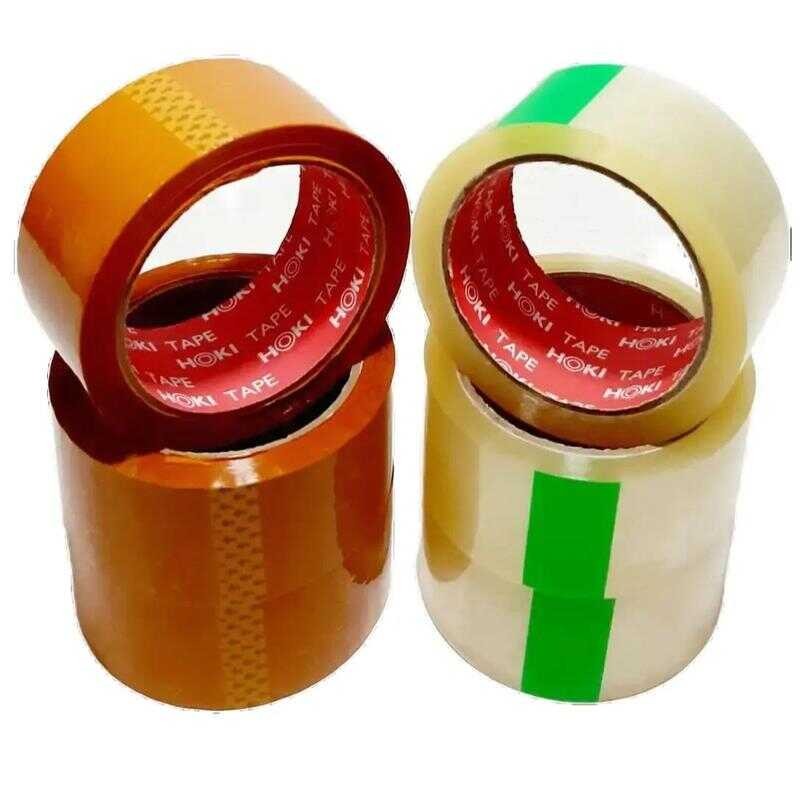 

Grosir Lakban Tape Bening Dan Coklat 2x45x72yard