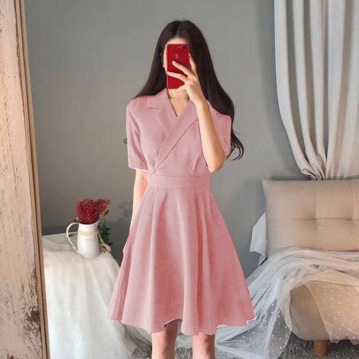 sadona dress korea wanita model pita belakang BG