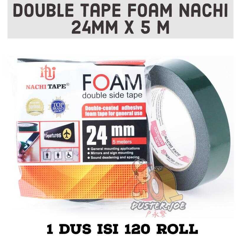 

Double Tape Foam Nachi inch 24 mm 5M Doble Tip PER 1 ROL