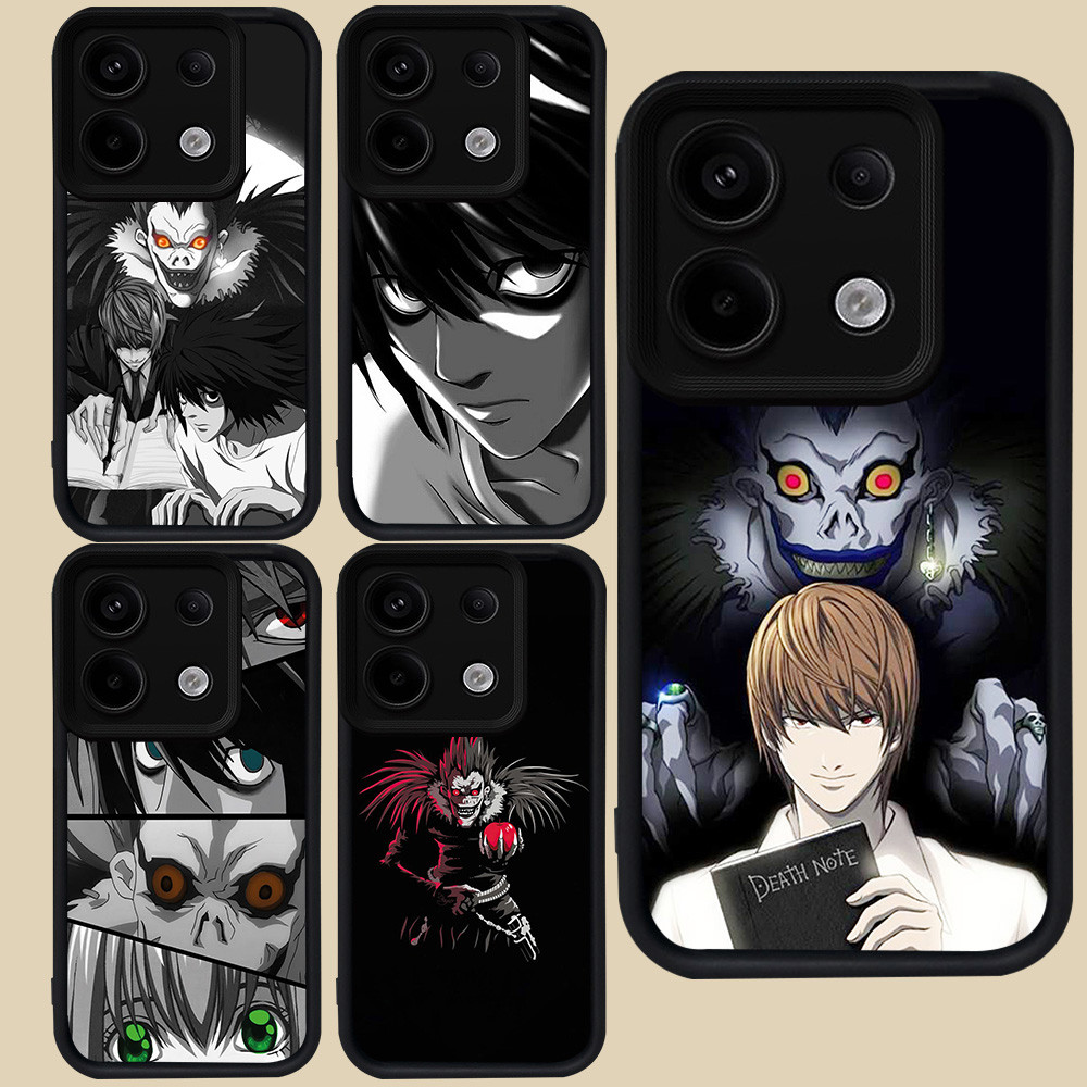 Hitam Casing untuk Xiaomi Redmi 13X 15C POCO X6 13C Neo 13T Note 13 M6 Pro Plus 5G R72 Death Note