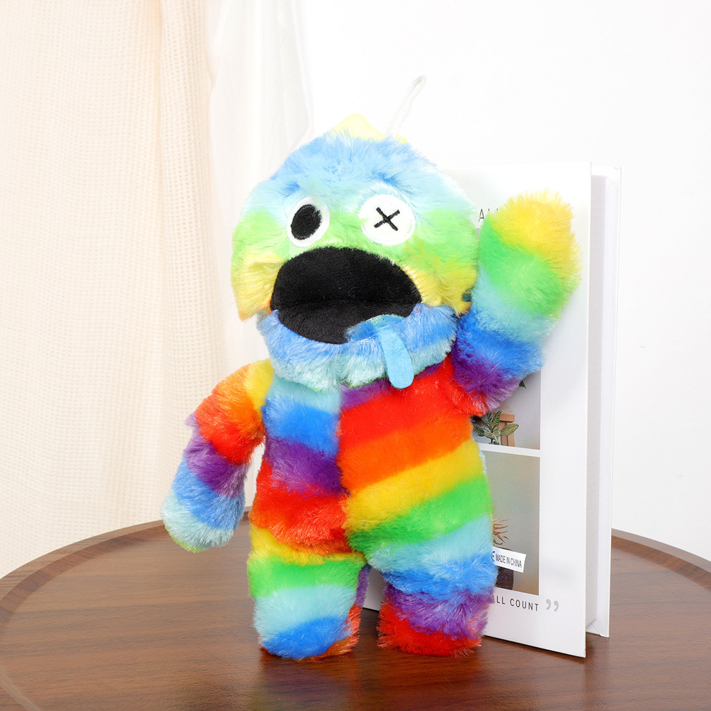 Boneka Terbaru Rainbow Friends Boneka Permainan Periferal Plush Pria Biru Kecil Import