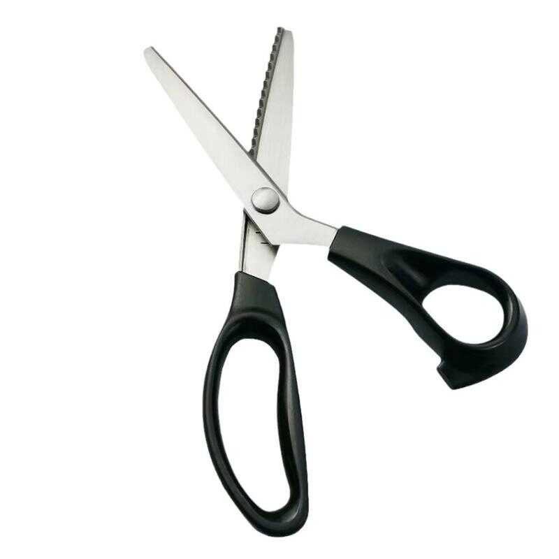 

Gunting renda spot gelombang penjahit buatan tangan pola kain gergi segitiga gigi anjing gunting kantor