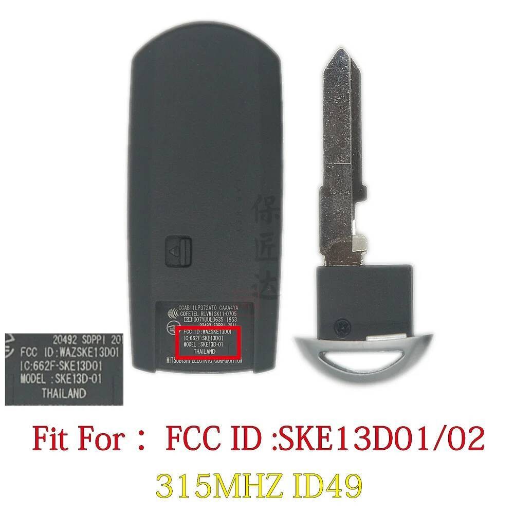 Smart BaoJiangDd Mobil Cocok Untuk Mazda M2 M3 AXELA M6 ATENZA CX4 CX5 CX8 CX9 SKE13D01/02 Remote Ta