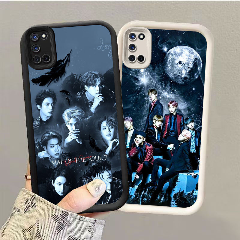 BK-4 BTS Sangat indah Casing untuk OPPO A95 F19S A52 A72 A55 A94 A92 A74 F19