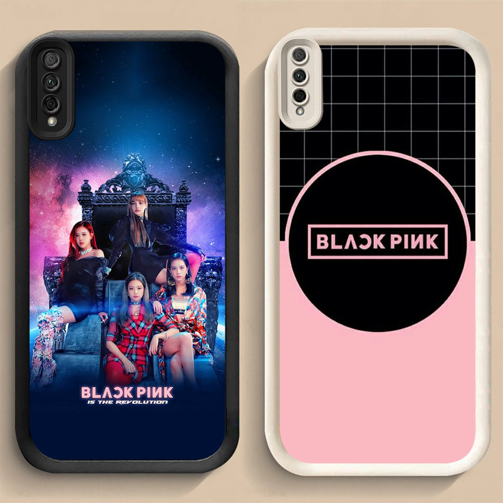 LF-7 BLACKPINK Shockproof Casing untuk Samsung A50 A50s M02 A30s A7 A02 A03 Core