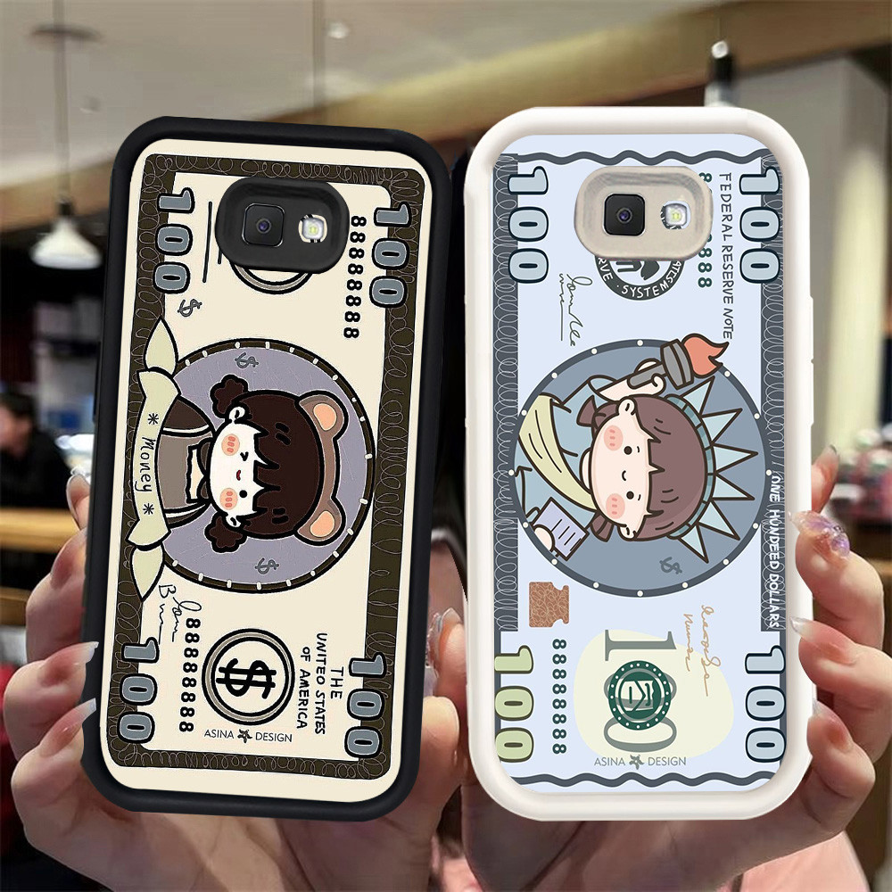 N29 Kawaii Silikon hitam putih Casing untuk Samsung J7 J2 J4 J6 Prime Plus Pro Case