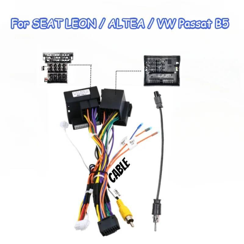 Kotak Kabel Radio Mobil MAMSM Untuk SEAT LEON ALTEA / VW Passat B5 Dekoder Android Adaptor Kabel