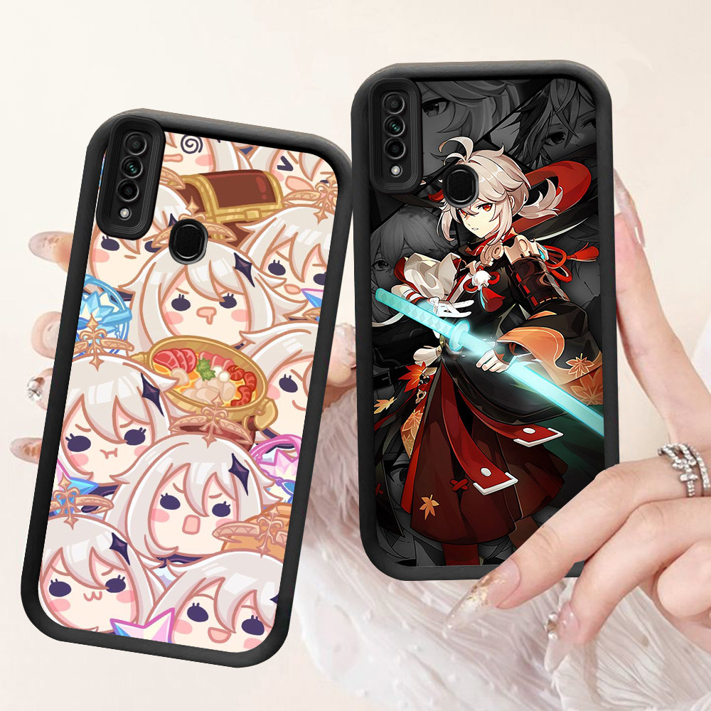NA-34 Genshin Impact Shockproof Casing untuk OPPO A31 F15 A91 Reno 3 Realme 6i C3 5s 5i 5 Narzo 10 1