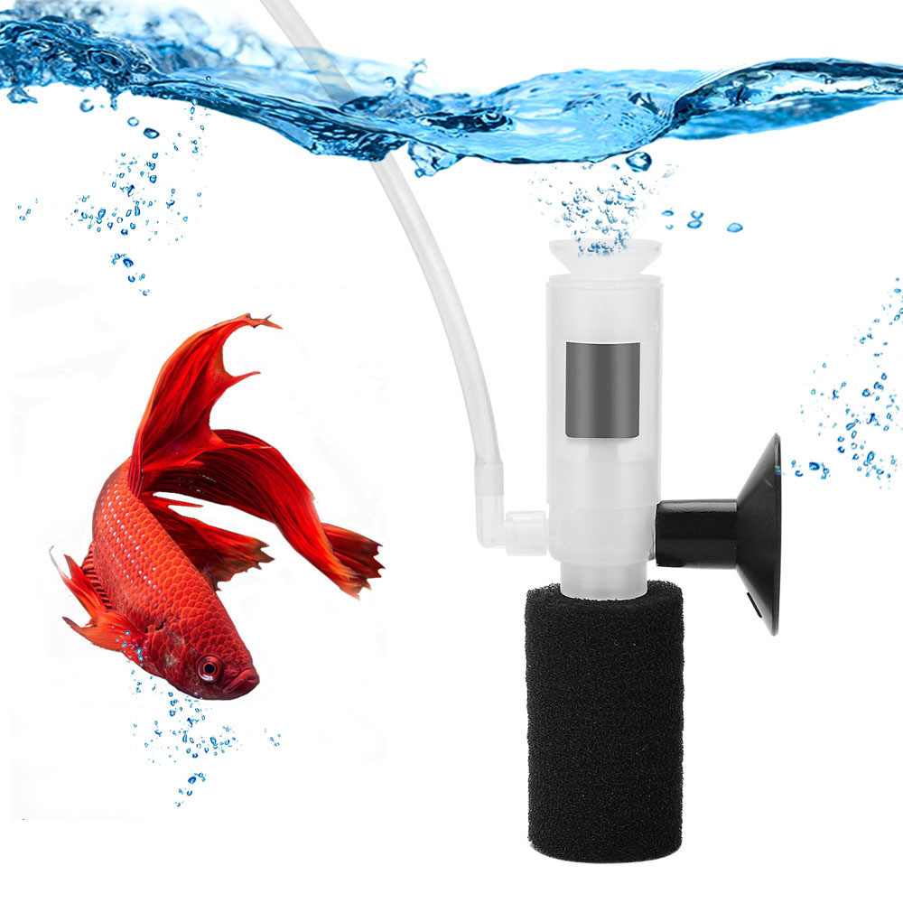 Filter Air Aquarium  Fish Tank Mini Water Fairy Kecil Anti Air Lift Pneumatic Aerobic Biochemical Fi