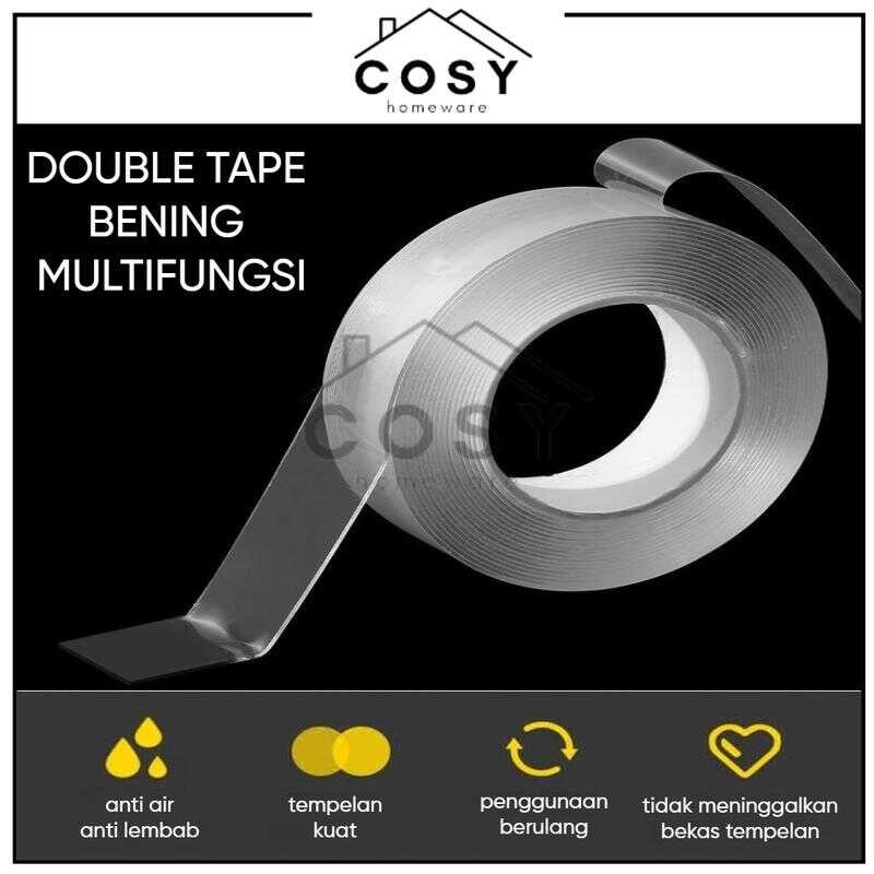 

COSY Nano MutliFungsi Double Tape Super Kuat / Selotip Isolasi Bening Transparan