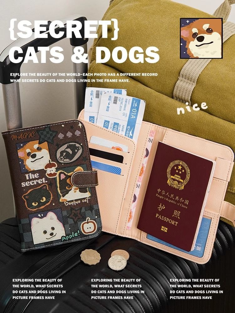 

Dompet Kucing dan Anjing Rahasia Kantong ID Klip ID Kecil Untuk Wanita Baru Perjalanan Baru Portabel Penyimpanan Kartu Kartu Kartu Kartu Kartu