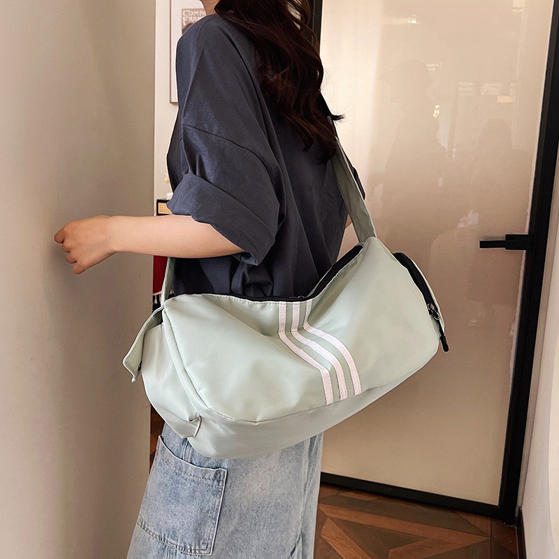 Import  Tas Import  Tas fitness olahraga semi musim panas, Crosbody biasa sederhana berbeda, roti ka