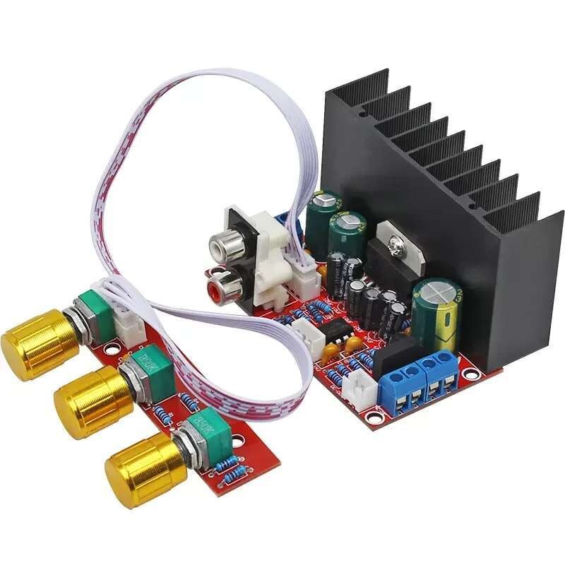 pcs/lot) TDA7377 Papan Bass Ultra Rendah Modul Amplifier 2.1 Amplifikasi Audio 3-Saluran (1 pcs/lot