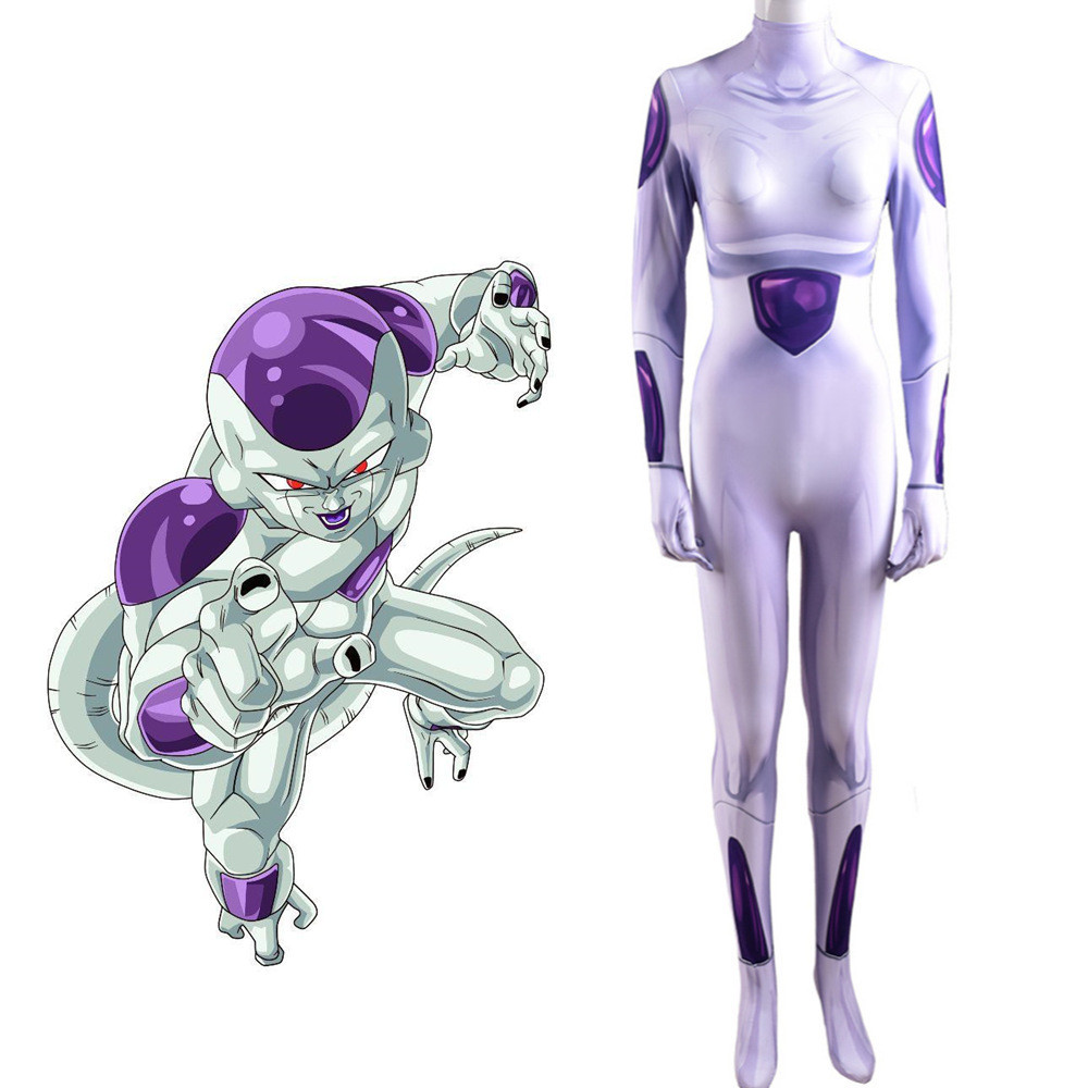 Kostum Cosplay Wanita  Dragon Ball Frisa Frieza cosplay jumpsuit ketat cocok pakaian wanita  Import