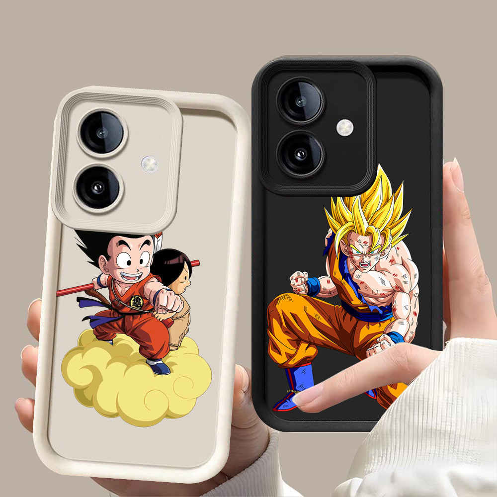 D-77 Dragon Ball Z Case Hitam Putih Casing untuk OPPO A3 A3X A5 Pro 5G