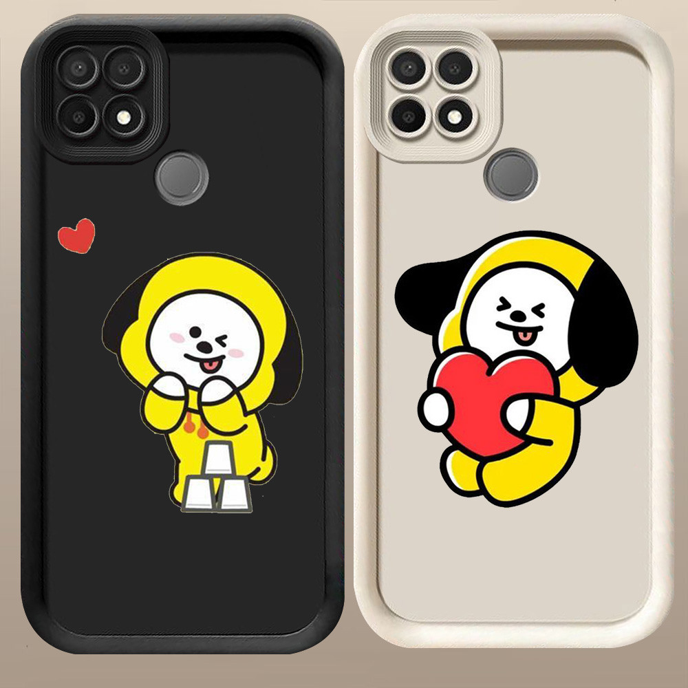 D-34 BT21 Chimmy Case Hitam Putih Casing untuk Realme Narzo 30A C21Y C21 20 C25Y