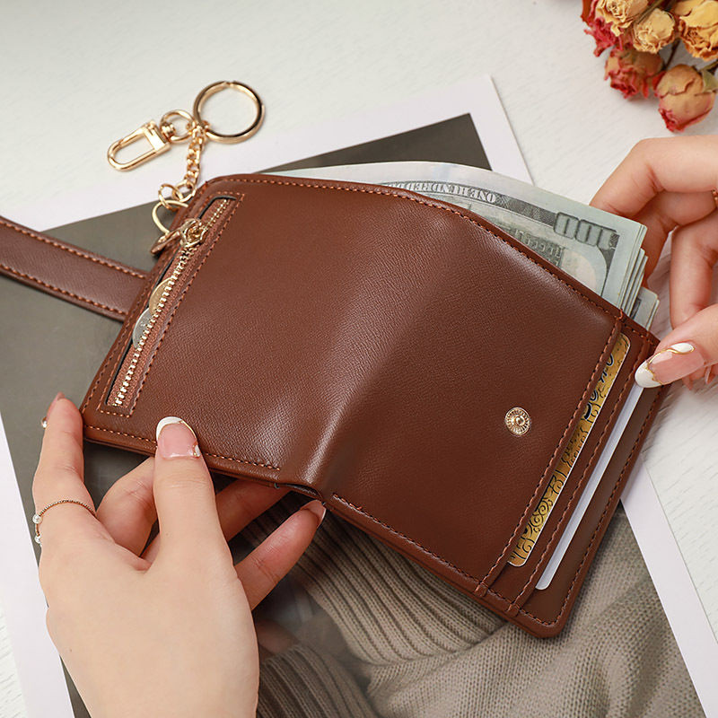 Dompet Wanita Liontin Pendek Beberapa Slot Kartu Dompet Koin Wanita Tas ID Tas Kartu Dompet Multifu