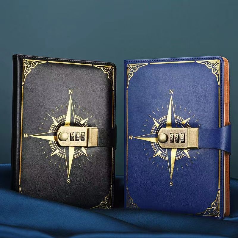 

Thickened Password Notebook A5 Notebook Exquisite Hand Ledger Gift Box Set Retro Creative Notepad School Model