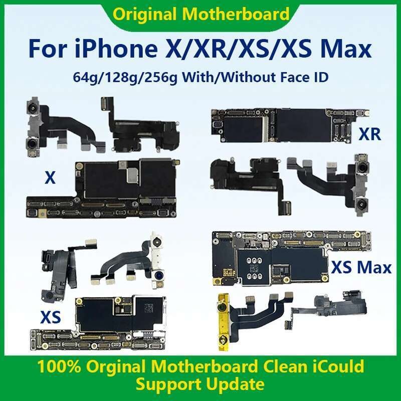 iCloud Bersih Original Motoard Untuk iPhone X XR XS Max Maioard port Pembaruan iOS Dengan Face ID C