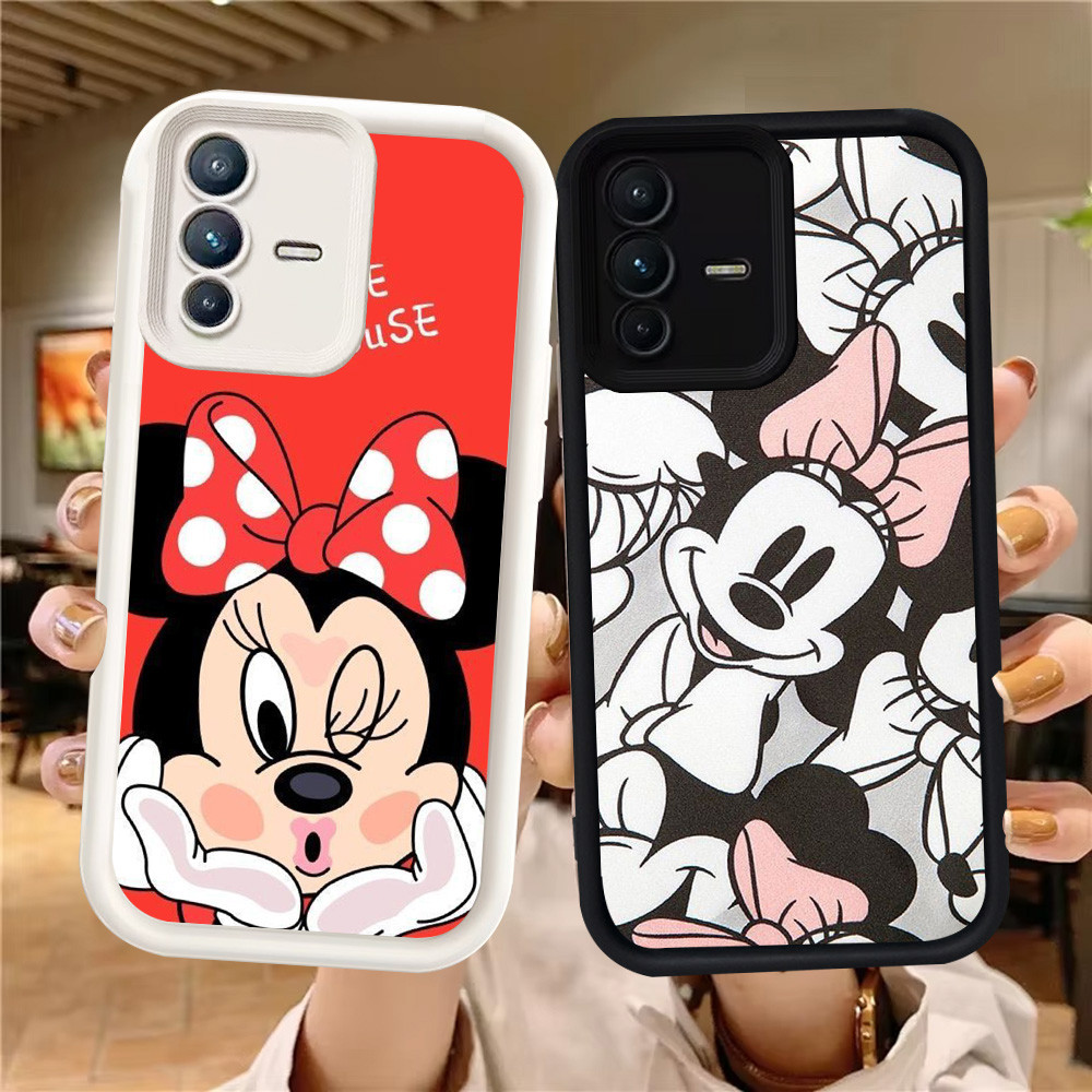 Z-40 Mickey Minnie Mouse Putih Hitam Casing untuk VIVO V23 V23E Y200 Y75 5G Case