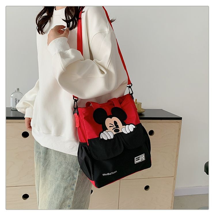 Tas kain baru berkapasitas besar tas crossbody siswa les tas tas jinjing membawa tas tren tas wanita