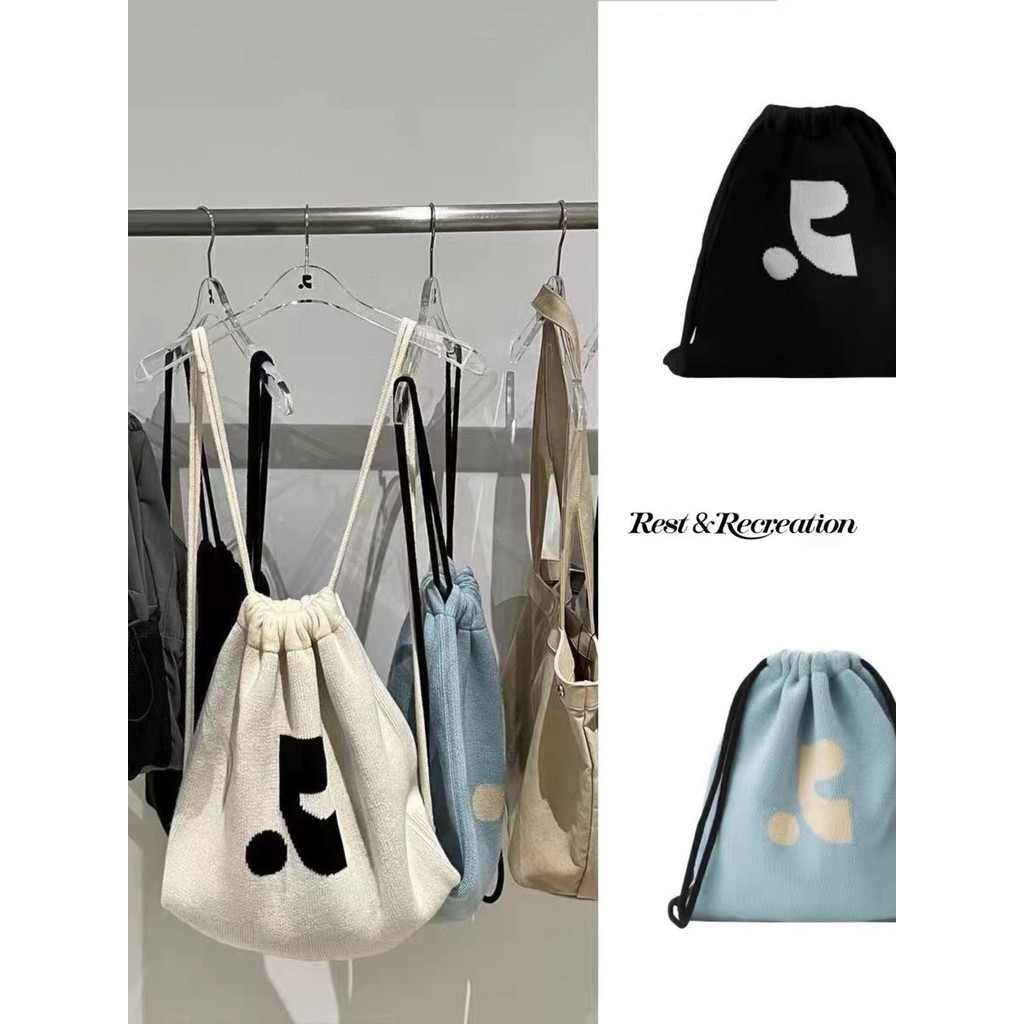 Fall 23 Rest And Recreation Logo Drawstring Backpack