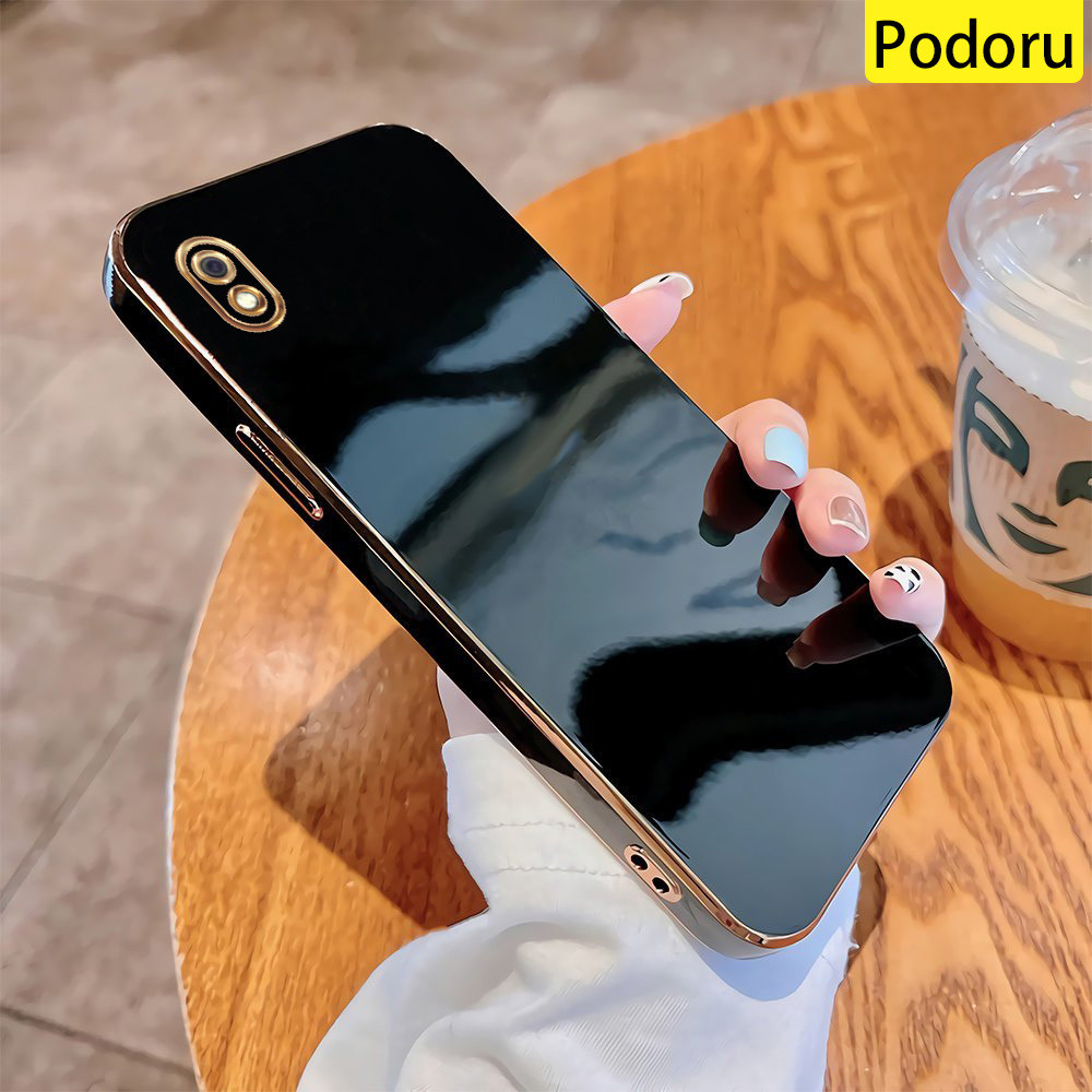 Case Casing Hp Samsung A10S A107F M01S Softcase Migun Case Polos Pelapisan Silikon Kesing Hp Persegi