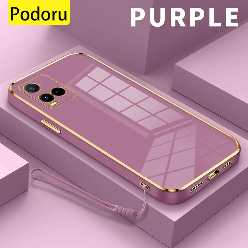 Casing Hp untuk Vivo Y21 Y21 2021 Y33S Y21S Y21T Y21E Y21A Y33T Softcase Migun Case Polos Pelapisan 